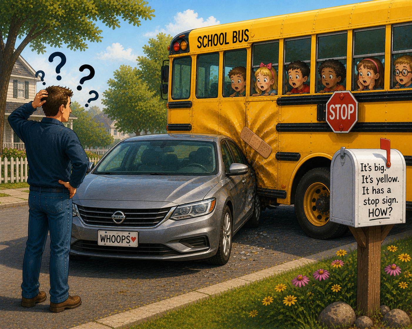 Apparently, School Buses Are Easy to Miss